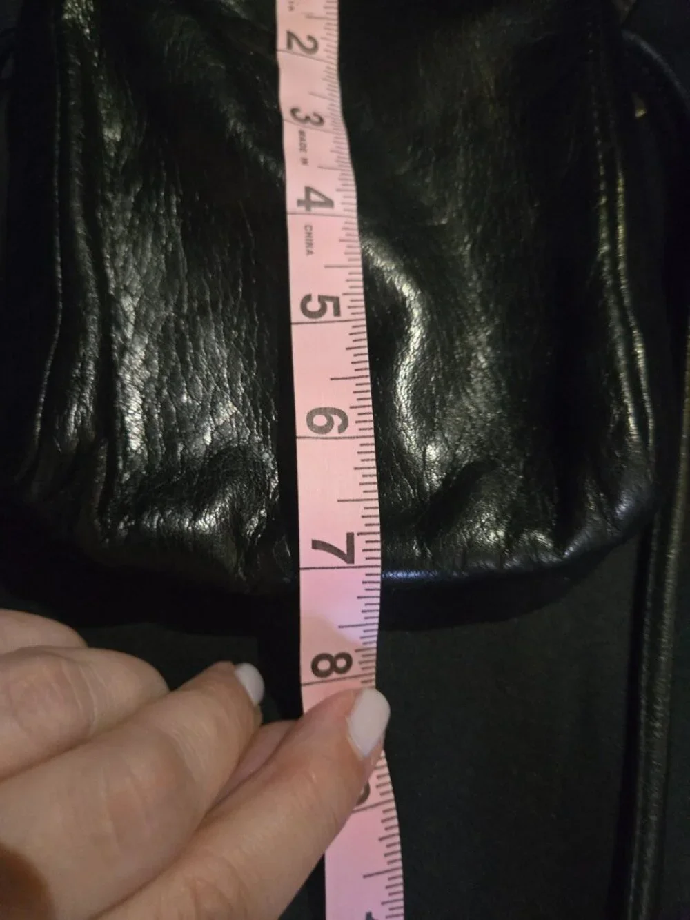 Nine West Genuine Leather Black Crossbody Bag | Dual Zip | Soft Buttery Leather - Picture 6 of 8